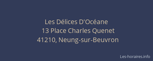 Les D&eacute;lices D'Oc&eacute;ane