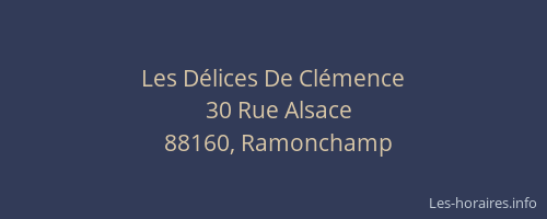 Les D&eacute;lices De Cl&eacute;mence