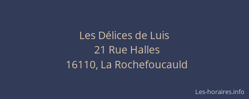 Les D&eacute;lices de Luis