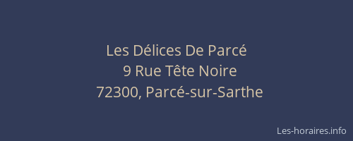 Les D&eacute;lices De Parc&eacute;