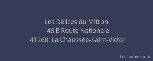 Les D&eacute;lices du Mitron