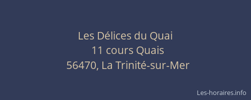 Les D&eacute;lices du Quai