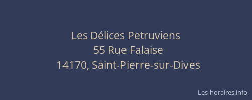 Les D&eacute;lices Petruviens