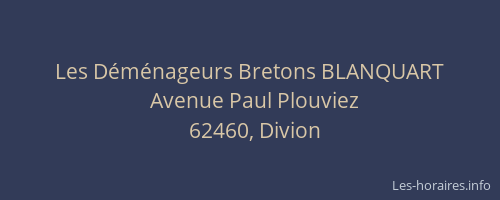 Les D&eacute;m&eacute;nageurs Bretons BLANQUART