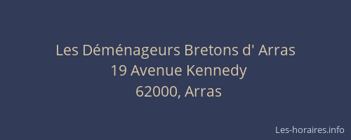 Les Déménageurs Bretons d' Arras