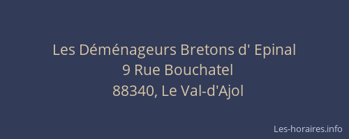 Les D&eacute;m&eacute;nageurs Bretons d' Epinal