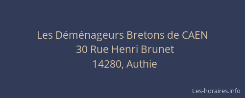 Les D&eacute;m&eacute;nageurs Bretons de CAEN