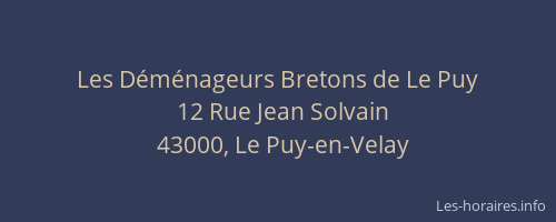 Les Déménageurs Bretons de Le Puy