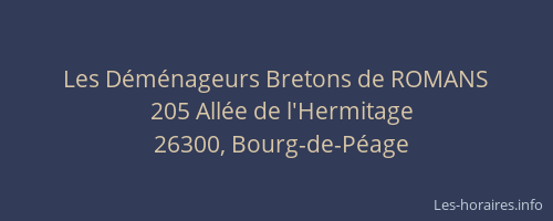 Les D&eacute;m&eacute;nageurs Bretons de ROMANS