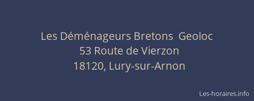 Les D&eacute;m&eacute;nageurs Bretons  Geoloc