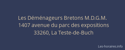 Les D&eacute;m&eacute;nageurs Bretons M.D.G.M.