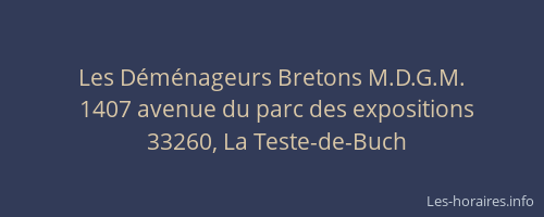 Les Déménageurs Bretons M.D.G.M.