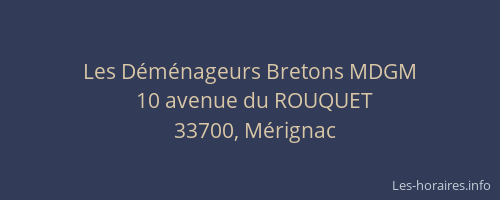 Les Déménageurs Bretons MDGM