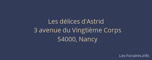 Les délices d'Astrid