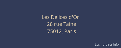 Les Délices d'Or