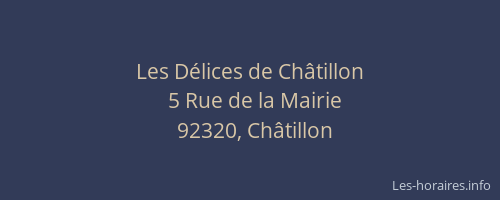 Les Délices de Châtillon