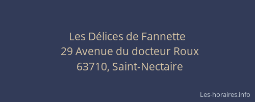 Les Délices de Fannette