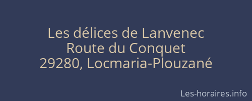 Les délices de Lanvenec