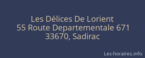 Les Délices De Lorient