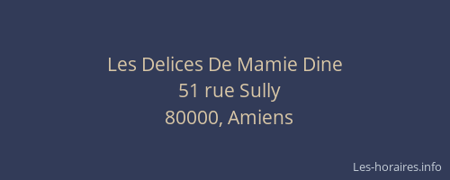 Les Delices De Mamie Dine