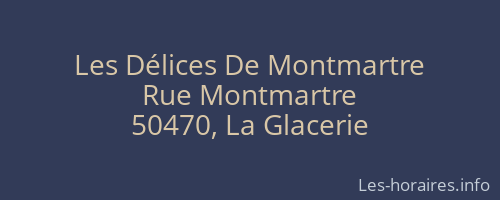 Les Délices De Montmartre