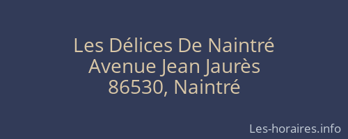 Les Délices De Naintré