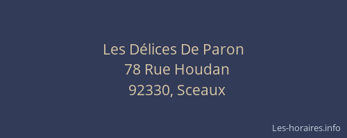 Les Délices De Paron