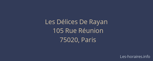 Les Délices De Rayan