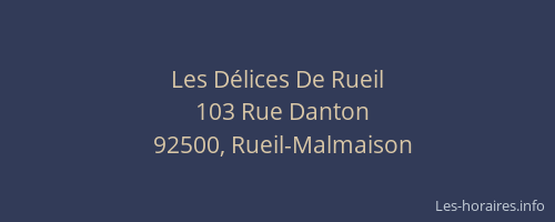 Les Délices De Rueil