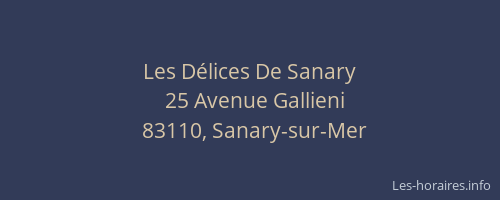 Les Délices De Sanary
