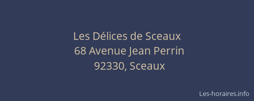 Les Délices de Sceaux