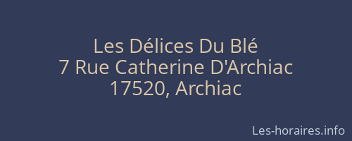 Les Délices Du Blé