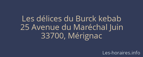 Les délices du Burck kebab