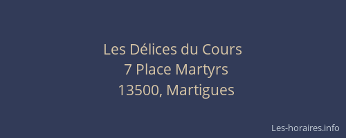 Les Délices du Cours