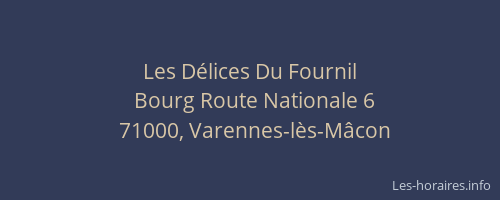 Les Délices Du Fournil