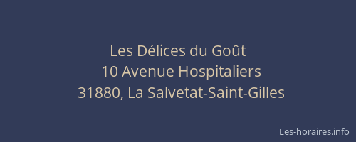 Les Délices du Goût