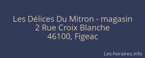 Les Délices Du Mitron - magasin