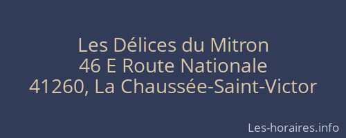 Les Délices du Mitron