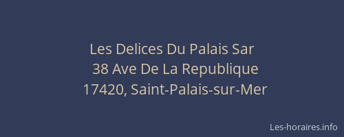 Les Delices Du Palais Sar