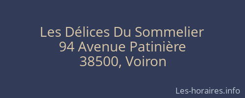 Les Délices Du Sommelier