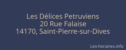 Les Délices Petruviens