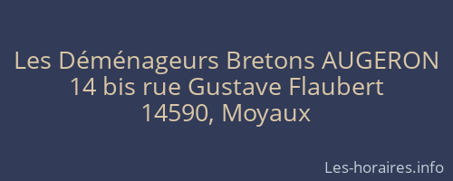Les Déménageurs Bretons AUGERON