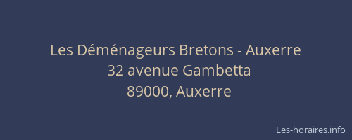 Les Déménageurs Bretons - Auxerre