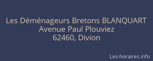 Les Déménageurs Bretons BLANQUART
