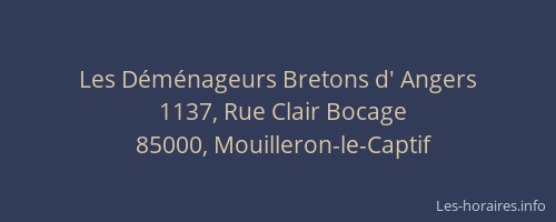Les Déménageurs Bretons d' Angers