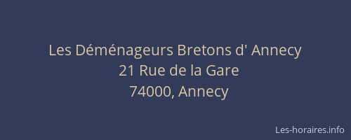 Les Déménageurs Bretons d' Annecy