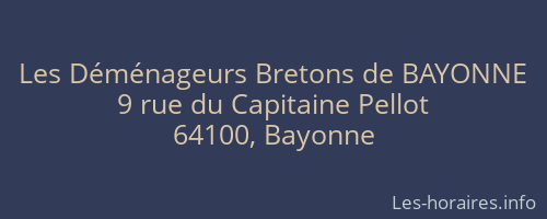 Les Déménageurs Bretons de BAYONNE