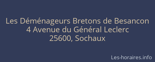 Les Déménageurs Bretons de Besancon