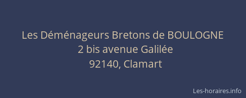 Les Déménageurs Bretons de BOULOGNE