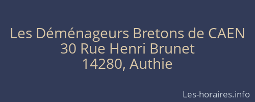 Les Déménageurs Bretons de CAEN